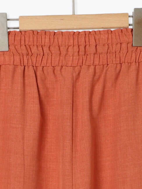 Samansa Mos2 blue「リネンタッチイージーパンツ」|その他|