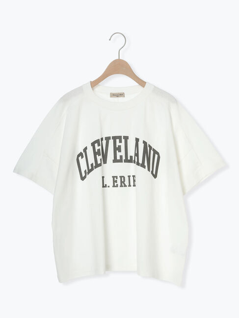 Samansa Mos2「ロゴアソートプリントゆるTシャツ」|Tシャツ・カットソー|