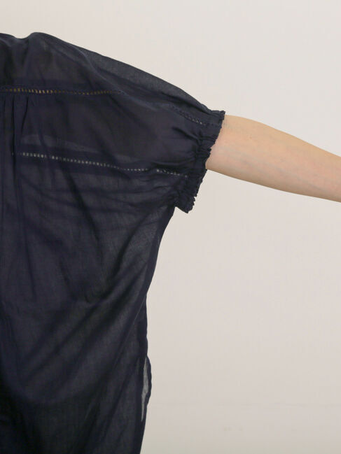 Samansa Mos2「インドピンタック+はしごレースブラウス」|シャツ・ブラウス|