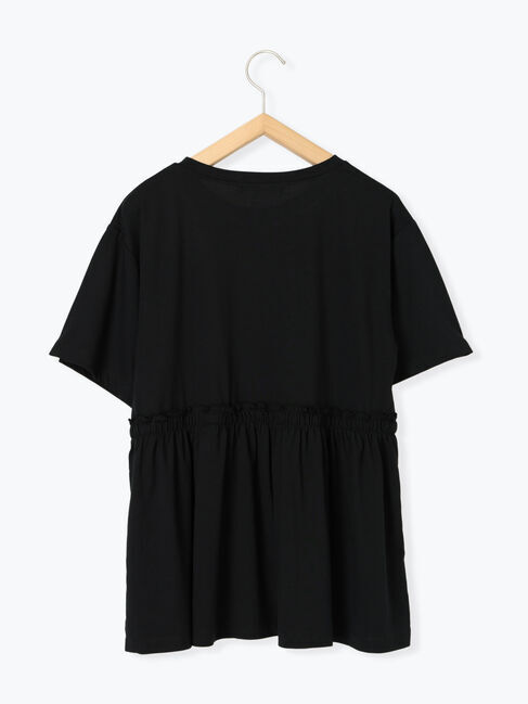 Samansa Mos2 blue「フリルチュニック」|Tシャツ・カットソー|