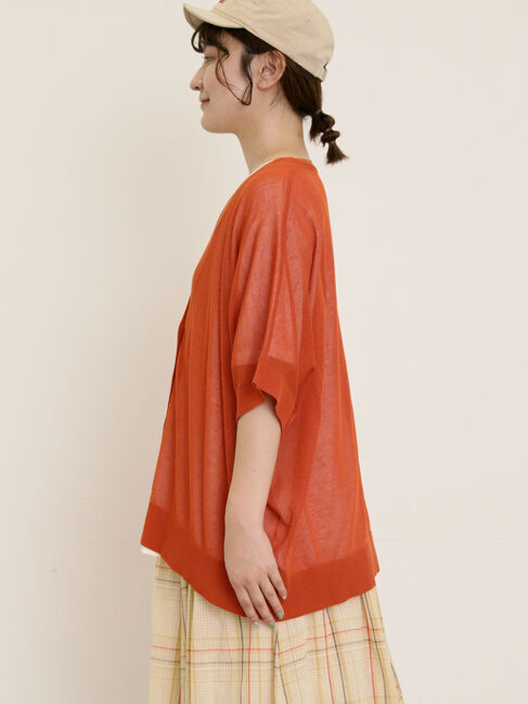 Samansa Mos2「【マシンウォッシャブル】ドルマンスリーブVネックカーディガン」|カーディガン|