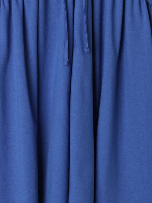 Samansa Mos2 blue「◎【接触冷感】シャーリングVネックプルオーバー」|Tシャツ・カットソー|