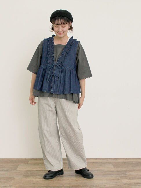 Samansa Mos2「◎裾スカラップブラウス」|シャツ・ブラウス|