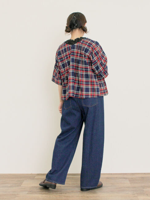 Samansa Mos2「◎チェック柄前後2WAYブラウス」|シャツ・ブラウス|