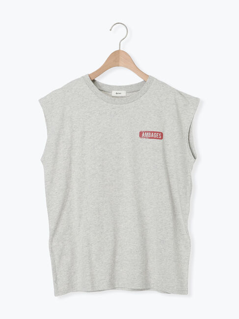 SM2「転写バックプリントノースリーブ」|Tシャツ・カットソー|グレー