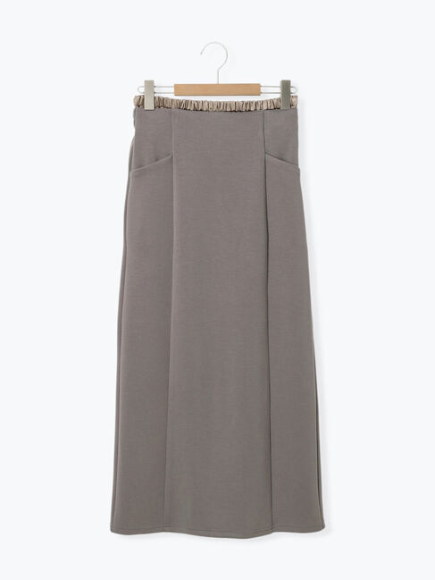 Samansa Mos2 blue「ダブルウエストナロースカート」|スカート|