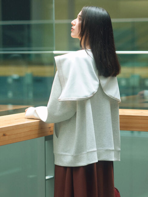 Samansa Mos2 blue「ダンボールフードジャケット」|その他|