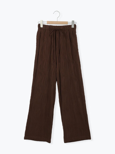 Samansa Mos2 blue「ウェーブカットパンツ」|その他|