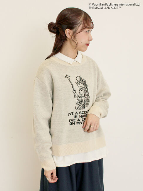 Samansa Mos2「【Alice&times;Samansa Mos2】ジャカードニット」|ニット・セーター|
