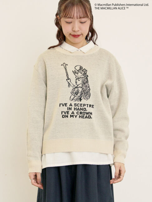 Samansa Mos2「【Alice&times;Samansa Mos2】ジャカードニット」|ニット・セーター|