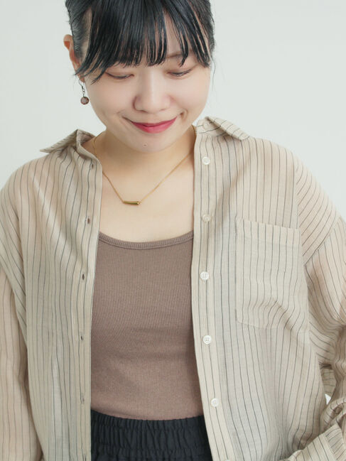 Samansa Mos2「柄アソートカップ付きキャミソール」|キャミソール|ブラウン