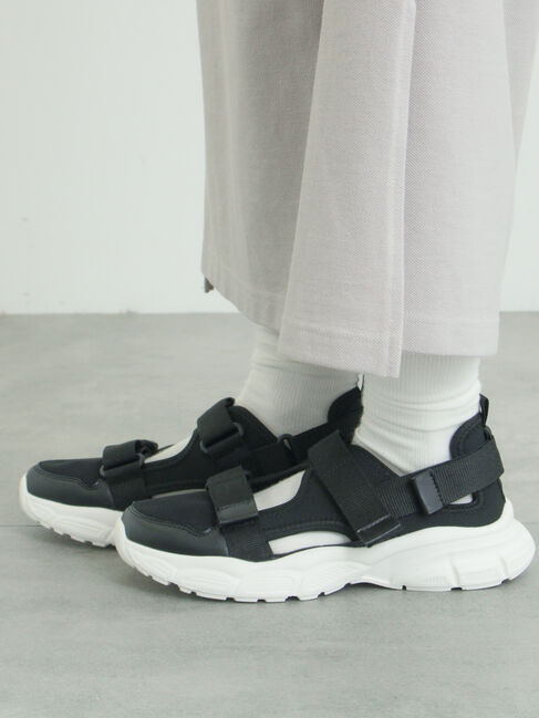 Samansa Mos2「スポーツサンダルスニーカー」|サンダル|ブラック