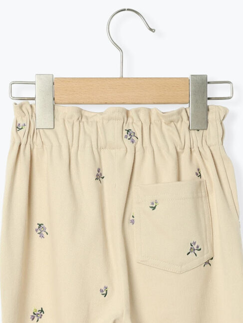 Samansa Mos2 Lagom「小花刺繍カットツイルパンツ」|その他|