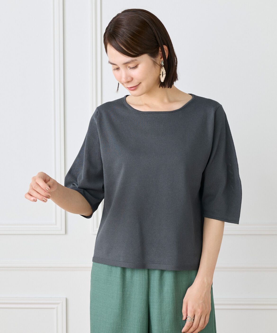 Le Souk「ボートネックプルオーバー」|ニット・セーター|