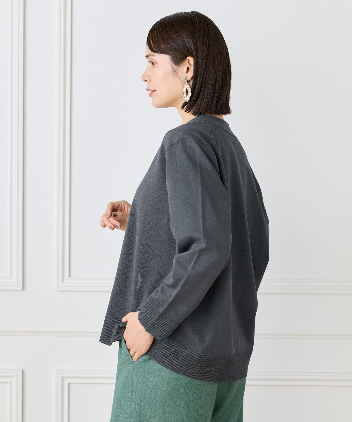 Le Souk「Vネックカーディガン」|カーディガン|