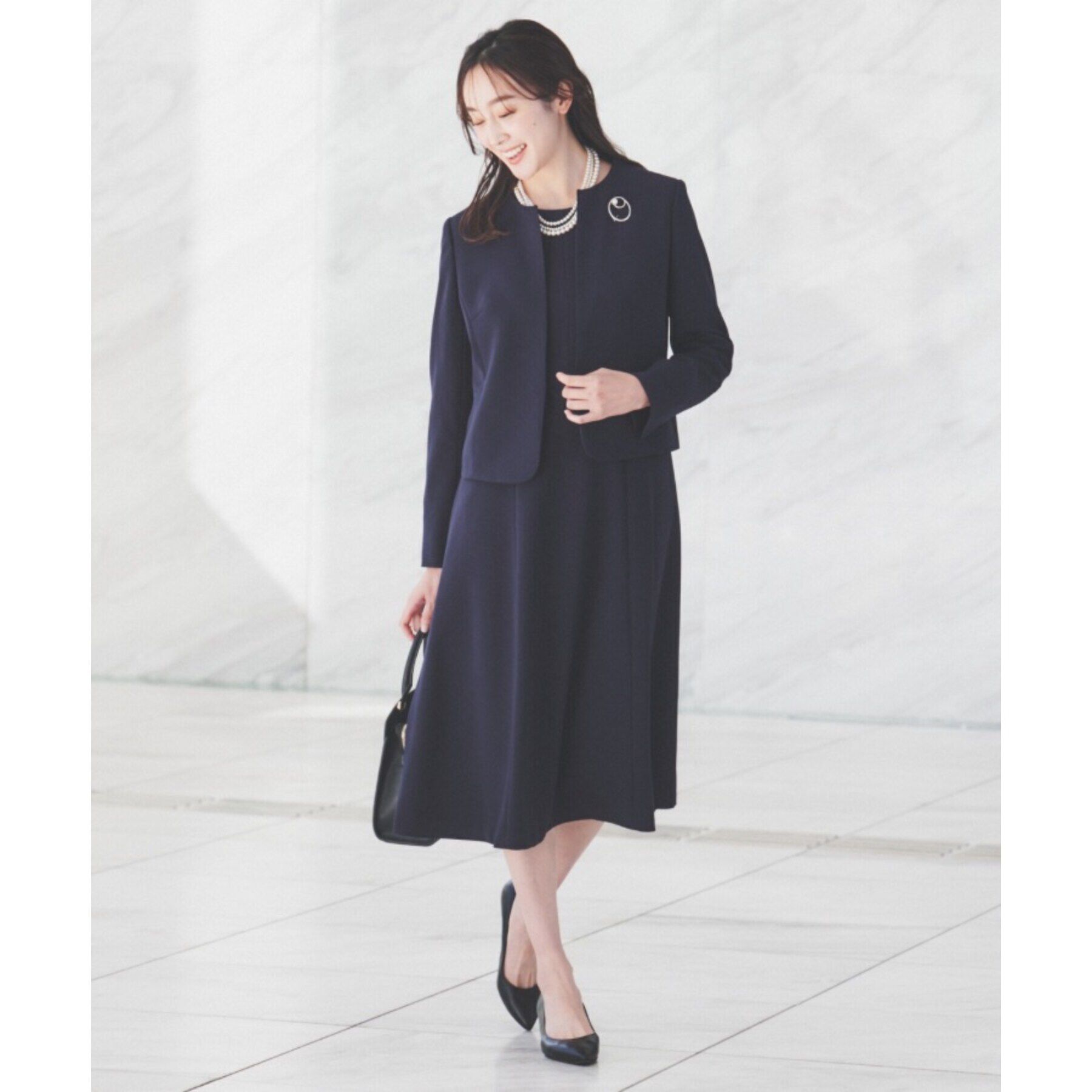 UNTITLED「【通勤スーツ】ノーカラージャケット」|ノーカラージャケット|