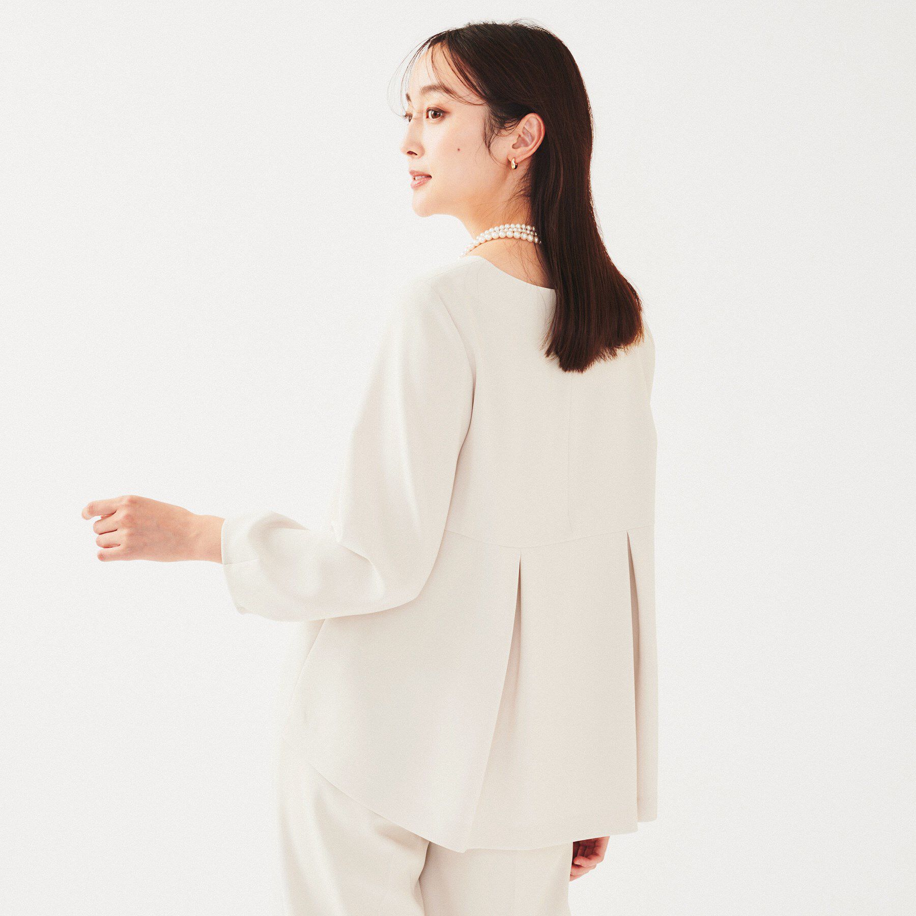 UNTITLED「【セットアップ可能】ペプラムブラウス」|シャツ・ブラウス|