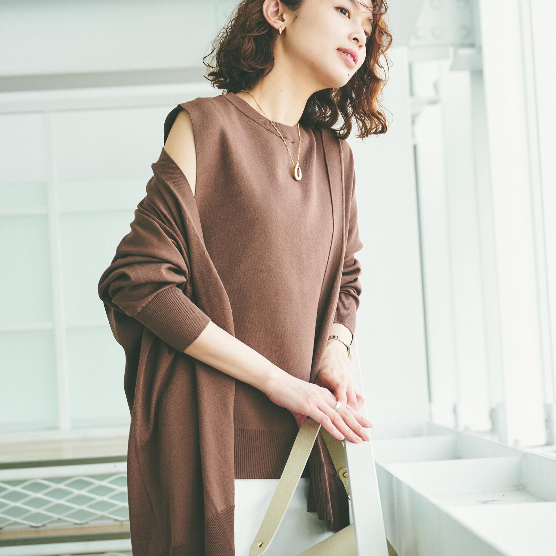 UNTITLED「【アンサンブル可能】ニットベスト」|ニット・セーター|