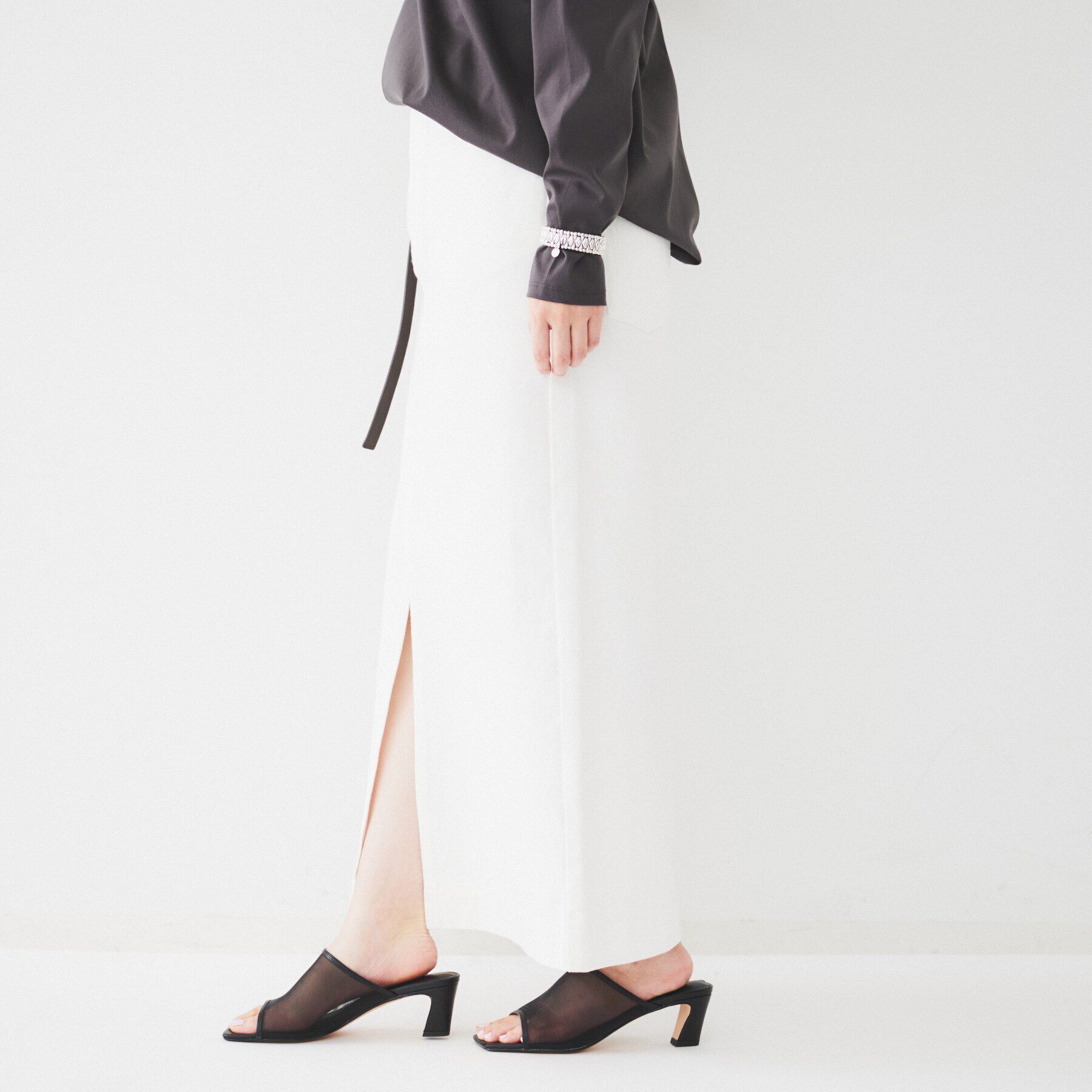 UNTITLED「セミタイトデニムスカート」|スカート|