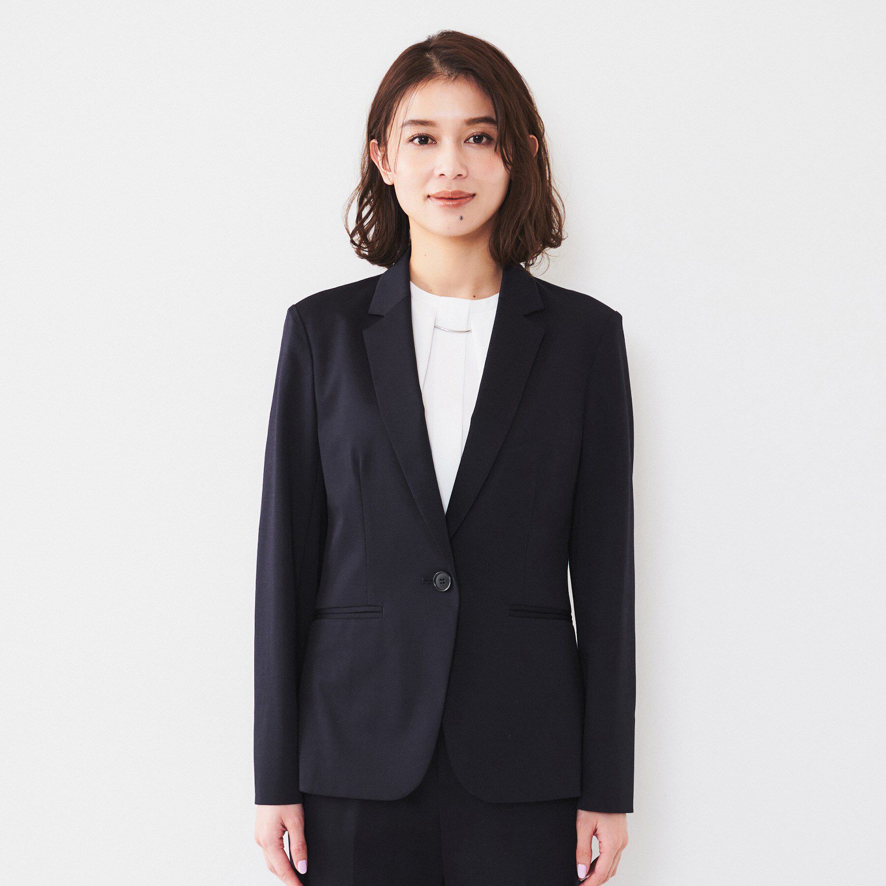 UNTITLED「【通勤スーツ】コットン混ジャージ テーラードジャケット」|テーラードジャケット|