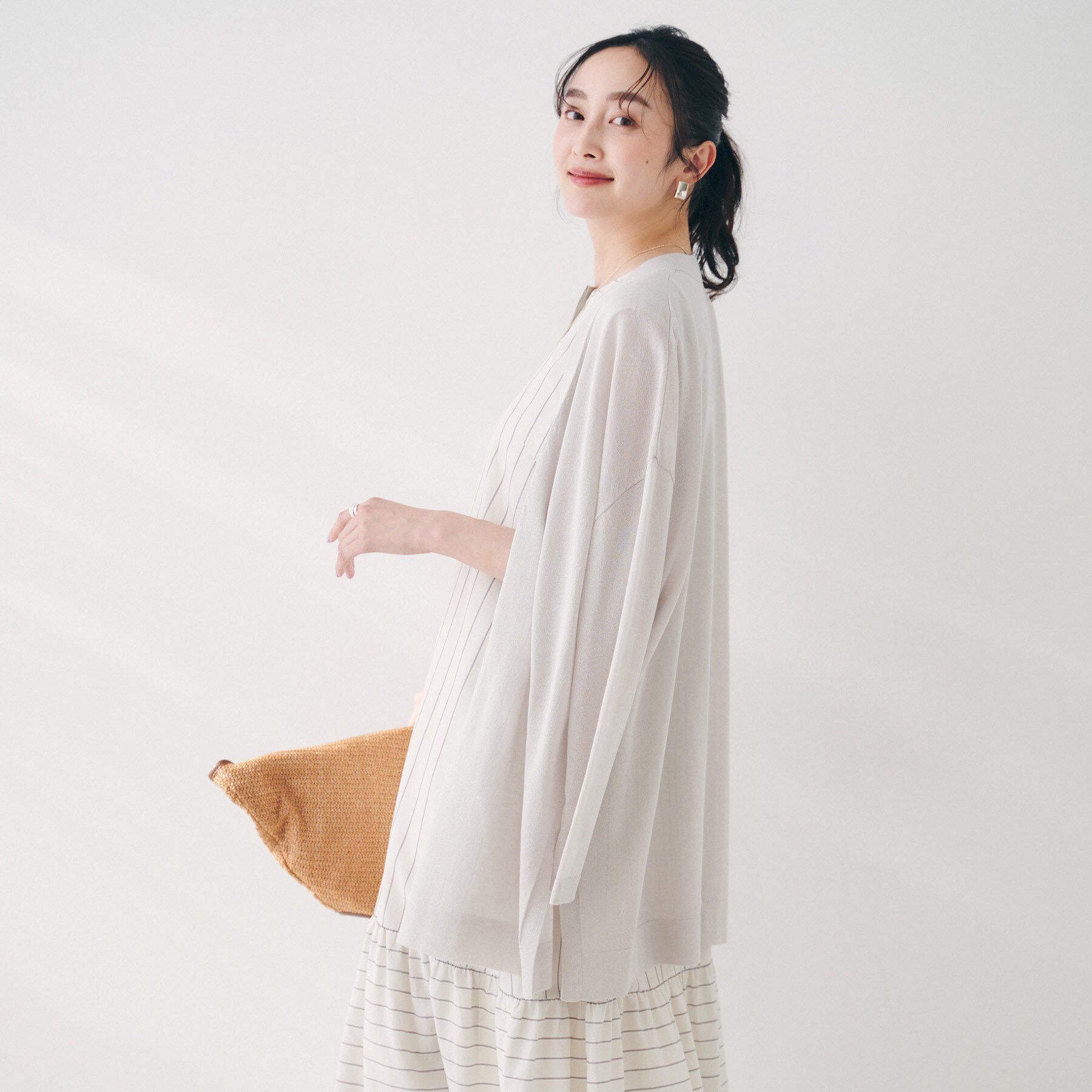 UNTITLED「【ゆったり/ロング】シアーカーディガン」|カーディガン|