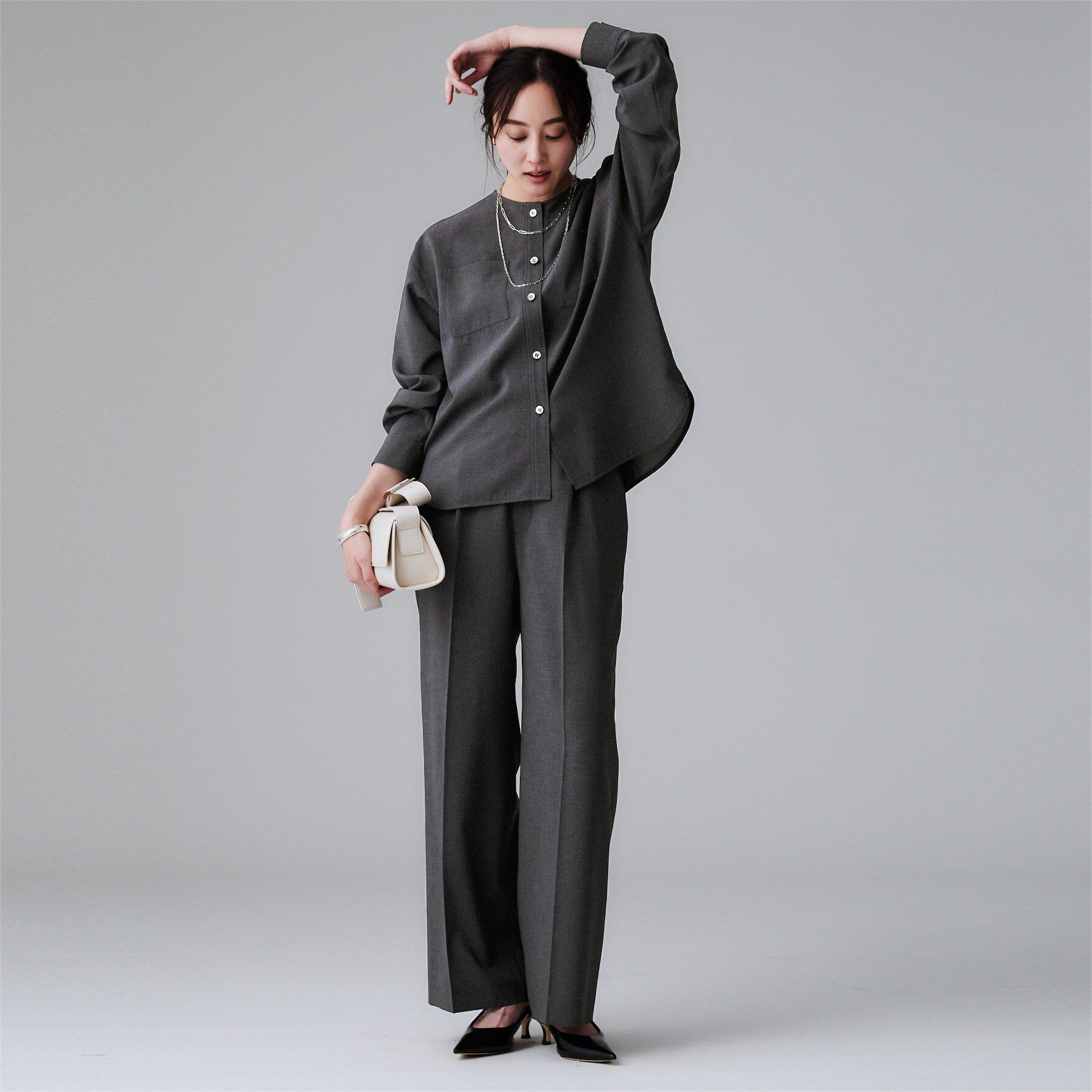 UNTITLED「【秋も着られる/セットアップ可】リラククールシャツ」|シャツ・ブラウス|