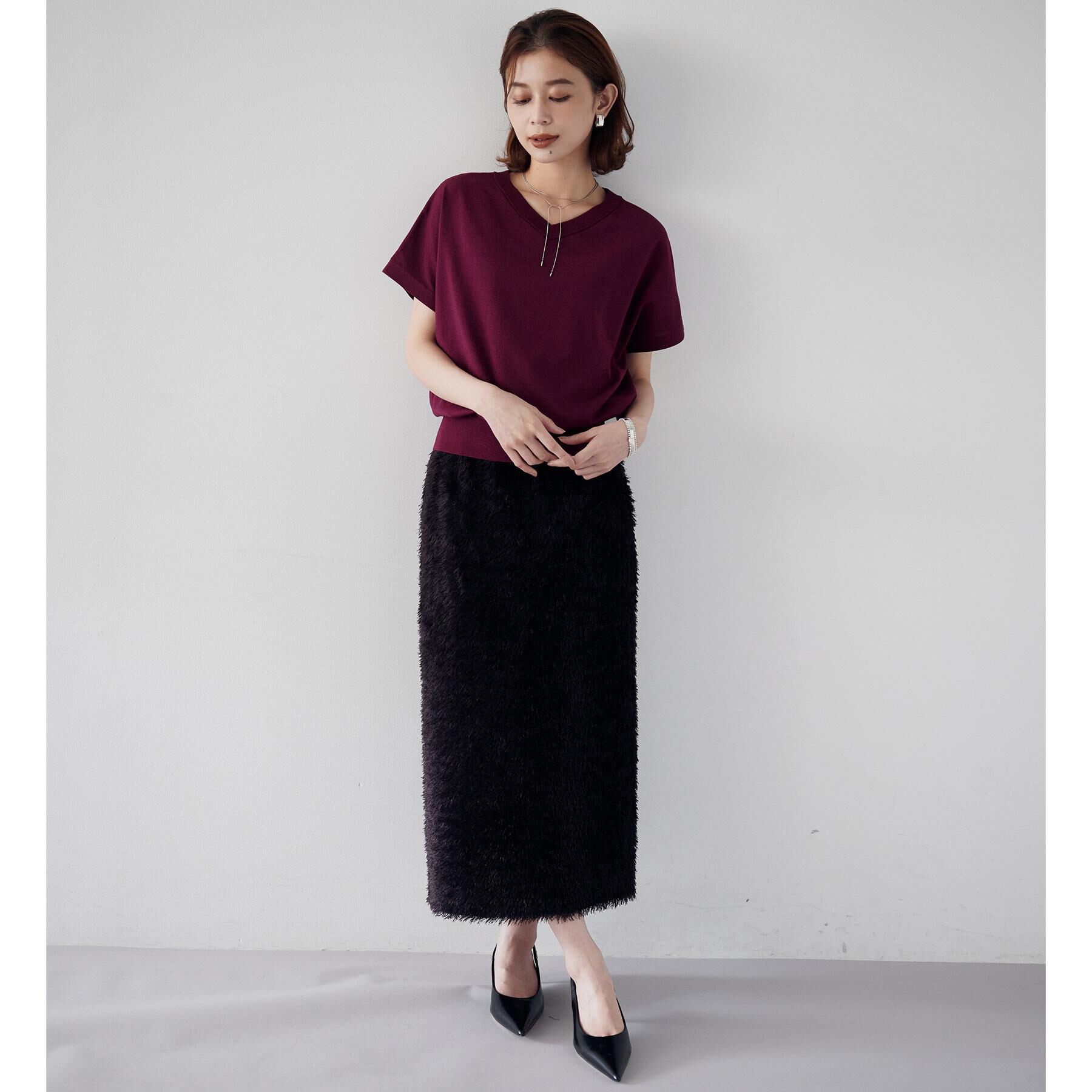 UNTITLED「【洗える/前後2WAY】ネックプルオーバーニット」|ニット・セーター|