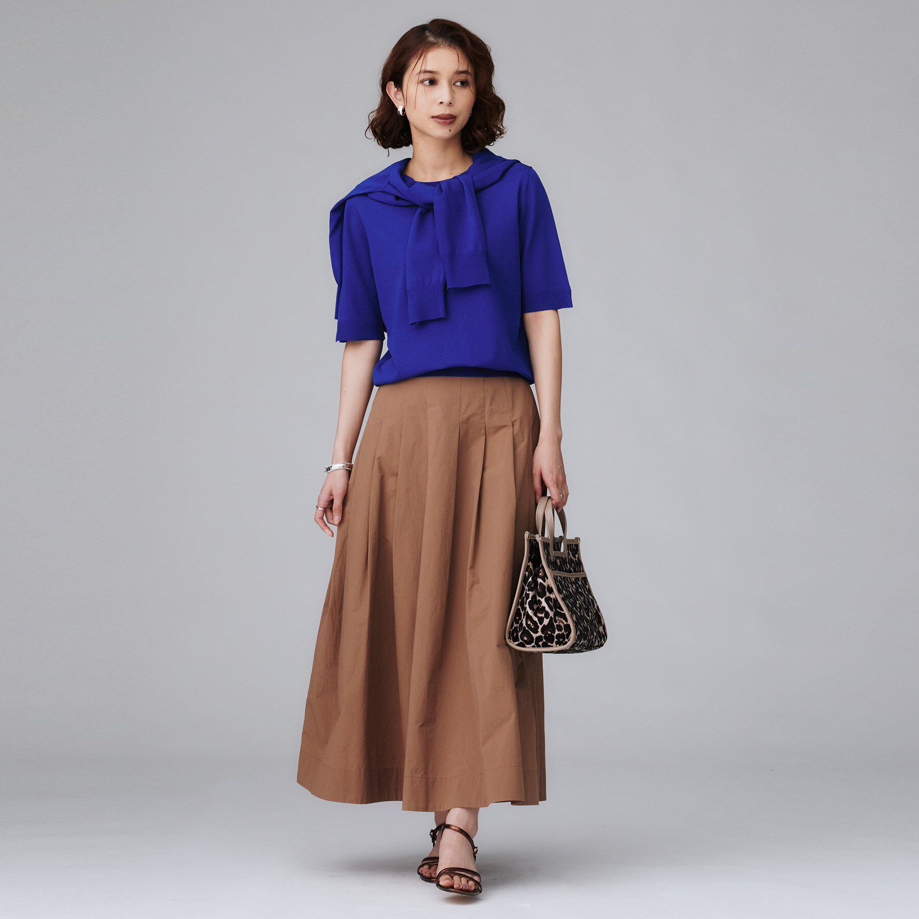 UNTITLED「【アンサンブル可/薄手】ベーシッククルーネックカーディガン」|カーディガン|