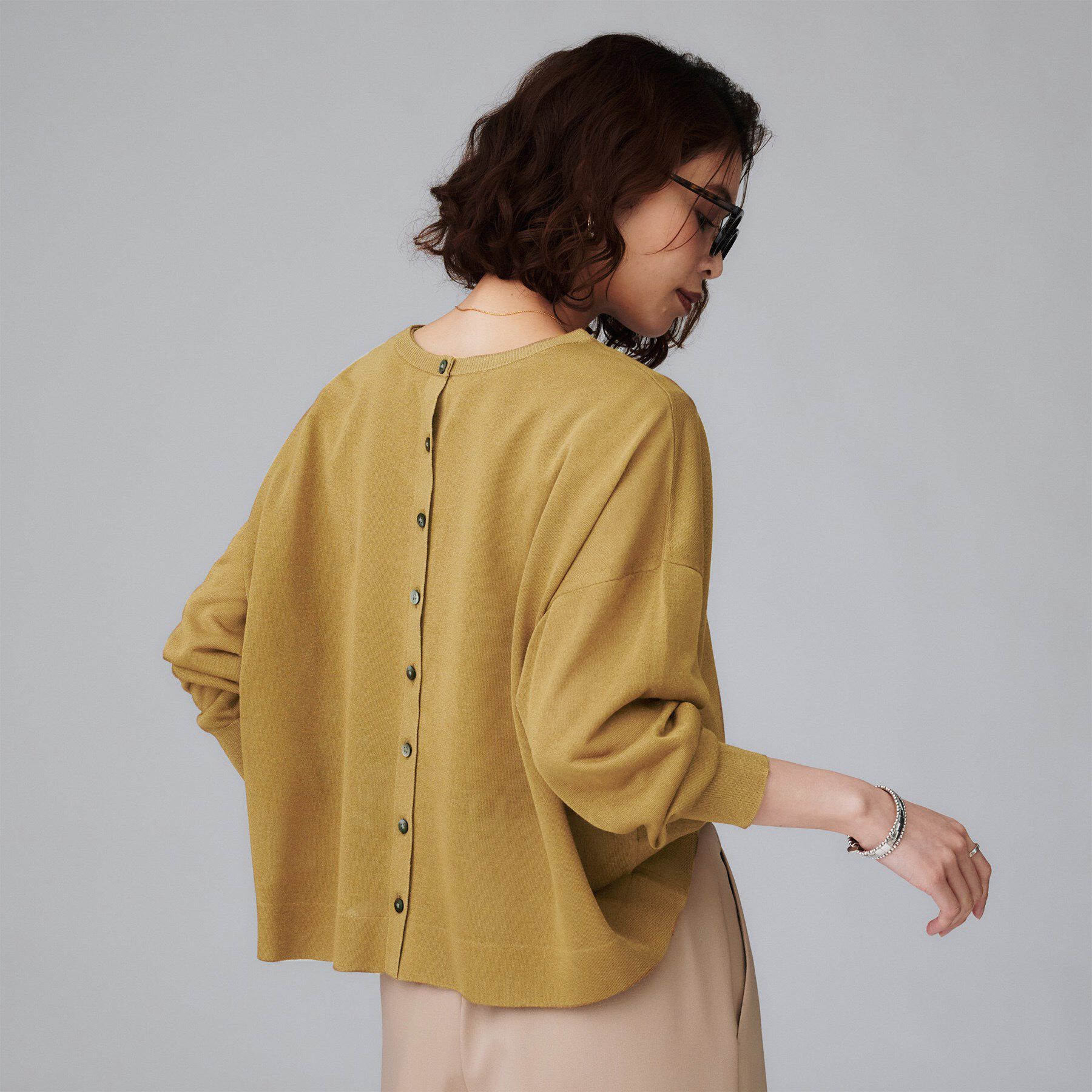 UNTITLED「【前後2WAY/アンサンブル可/ゆったり】シアーカーディガン」|カーディガン|