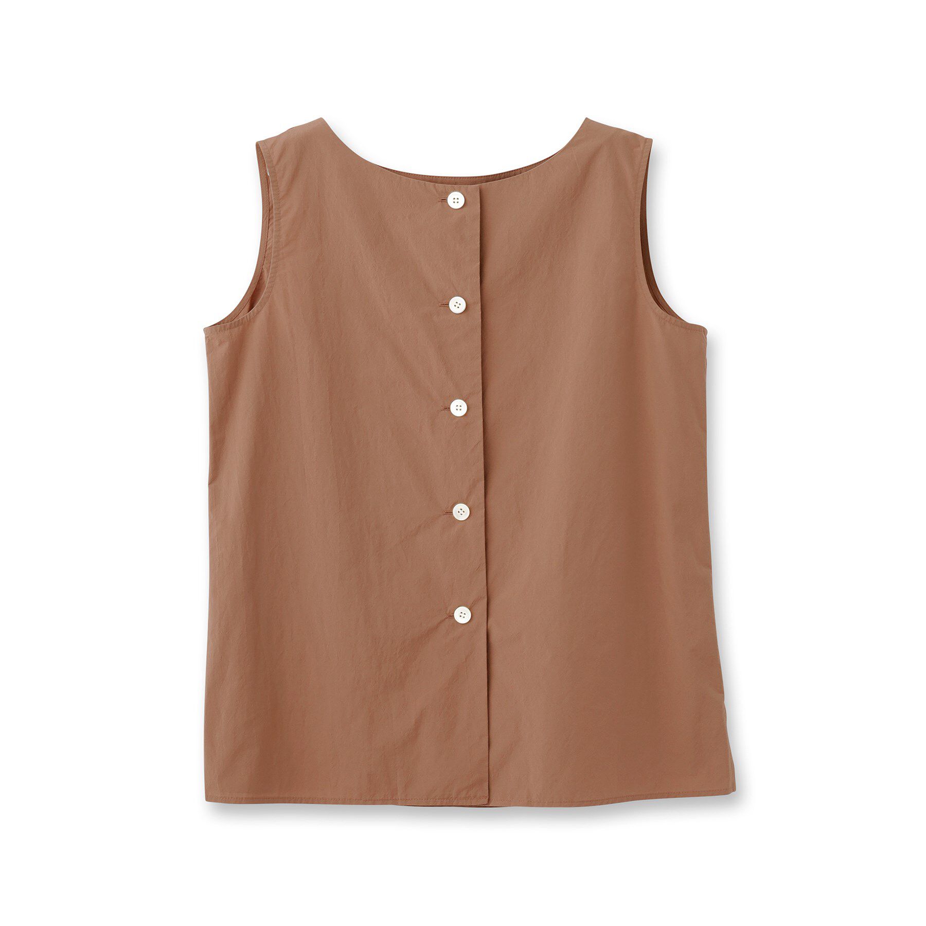 UNTITLED「【2WAY/セットアップ可/ノースリーブ/前ボタン】ファブリカブラウス」|シャツ・ブラウス|