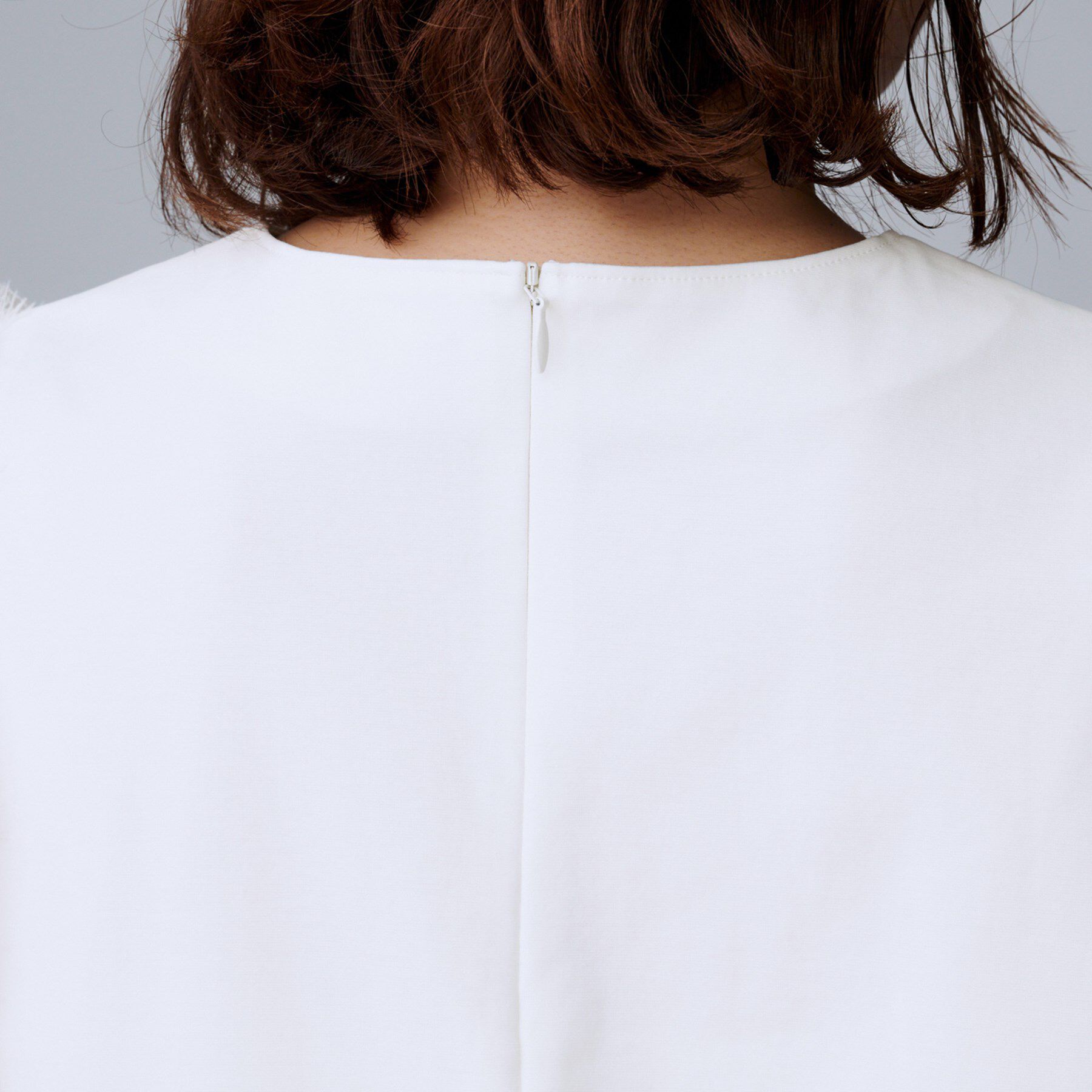 UNTITLED「【丸首/Tシャツ風/短丈】シャギースリーブ ポンチカットソー」|Tシャツ・カットソー|