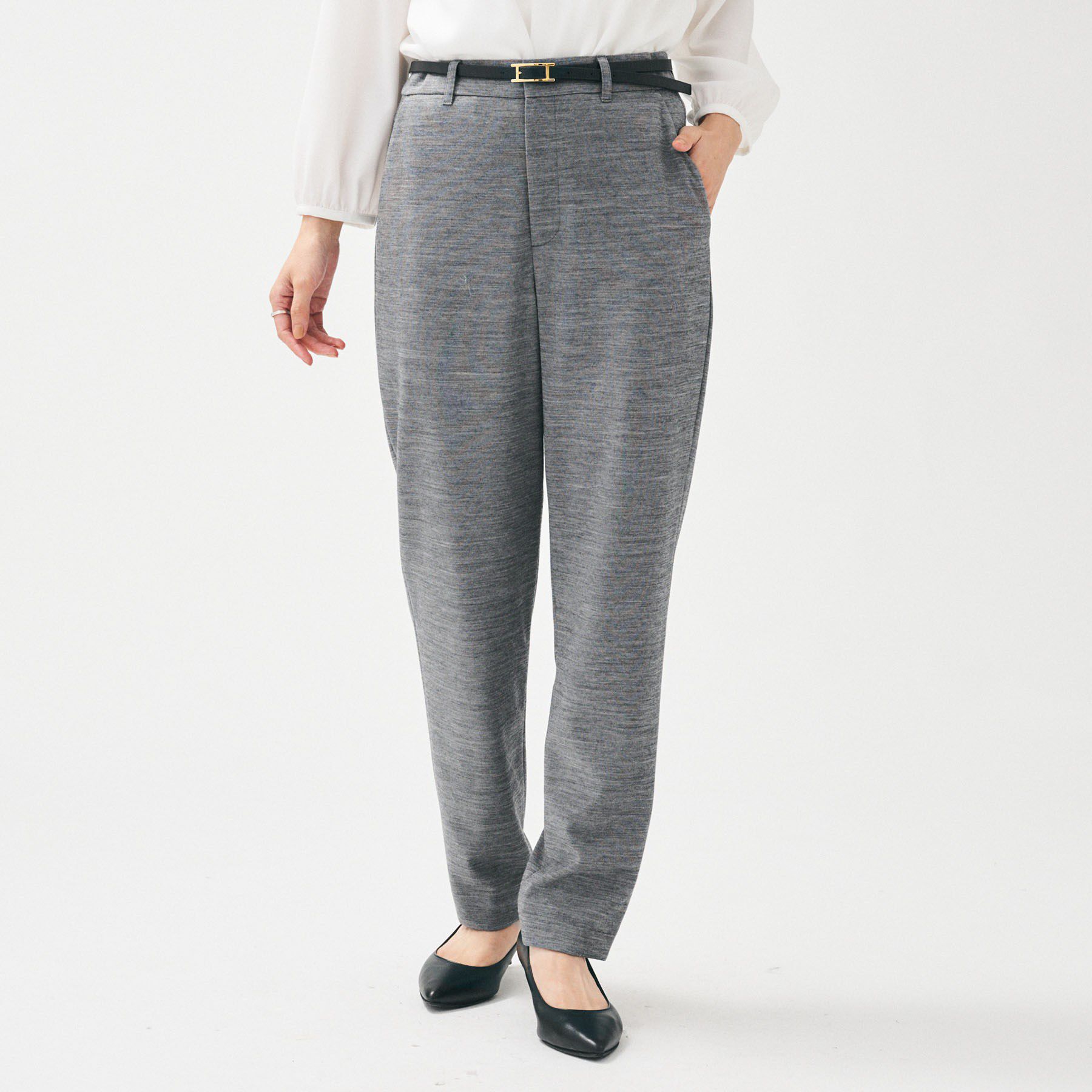 UNTITLED「【洗えるスーツ／ストレッチ】ウール混ジャージ テーパードパンツ」|その他|