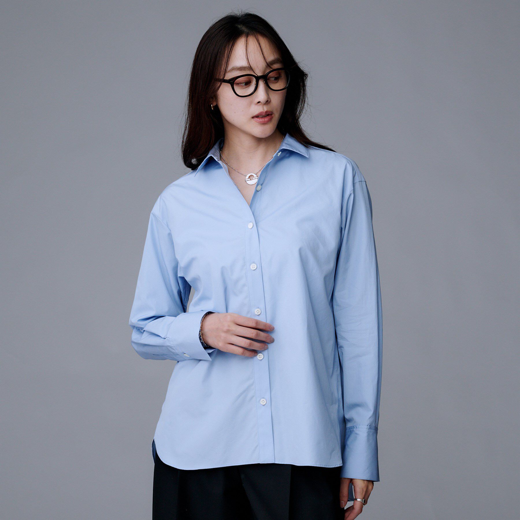 UNTITLED「【洗える/コットン100%】リッチベーシックシャツ」|シャツ・ブラウス|