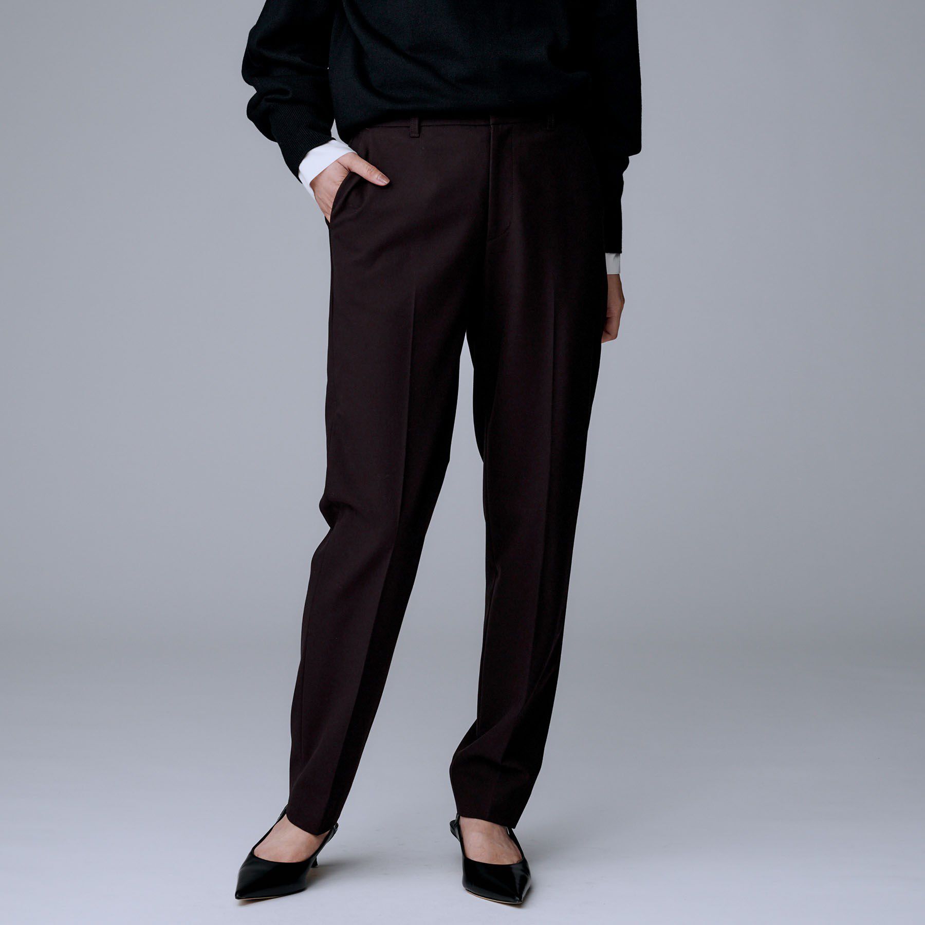 UNTITLED「【あったか素材/ストレッチ性】裏起毛テーパードパンツ」|その他|