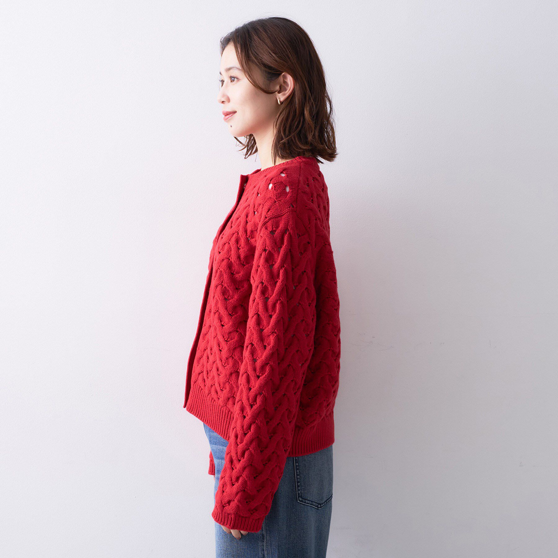 UNTITLED「【Liyoca】3G変形ケーブルカーディガン」|カーディガン|