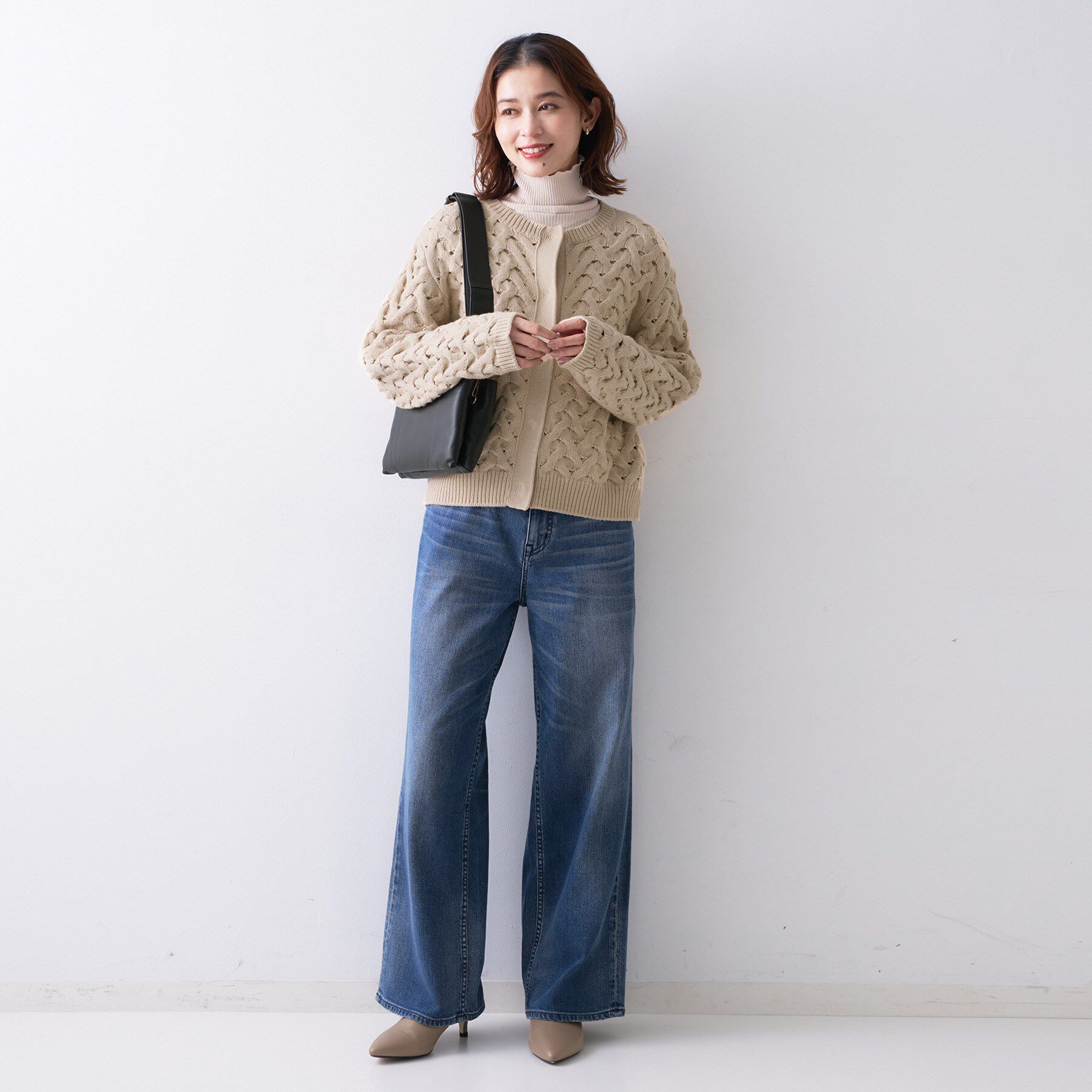 UNTITLED「【Liyoca】3G変形ケーブルカーディガン」|カーディガン|