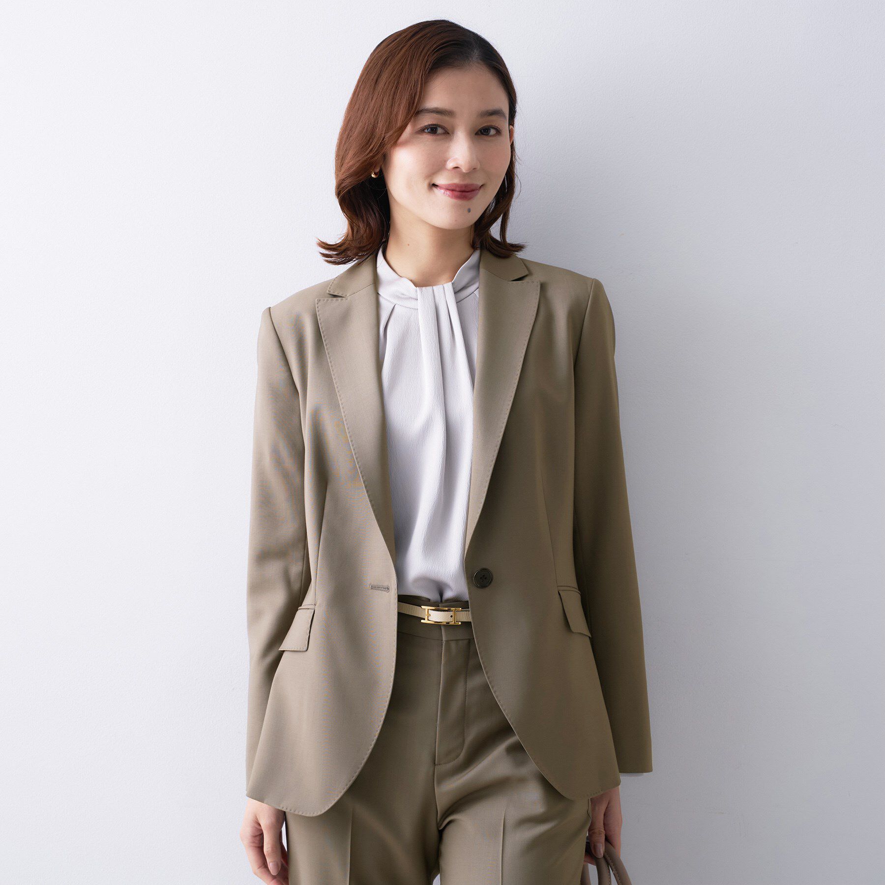 UNTITLED「【仕事着/スーツ】プレミアムテーラードジャケット」|テーラードジャケット|ピンクベージュ(05