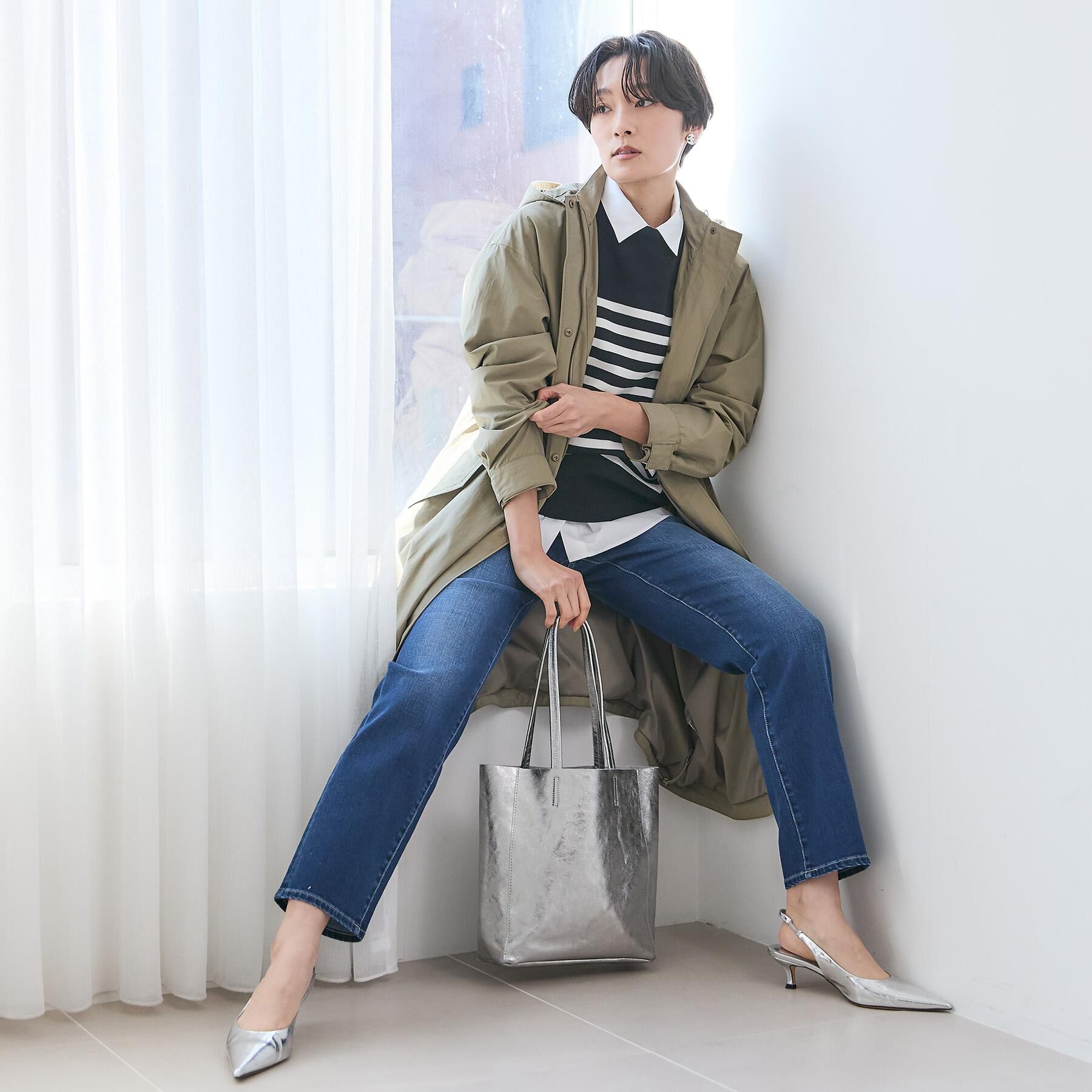 UNTITLED「【洗える】ミラノリブニット」|ニット・セーター|