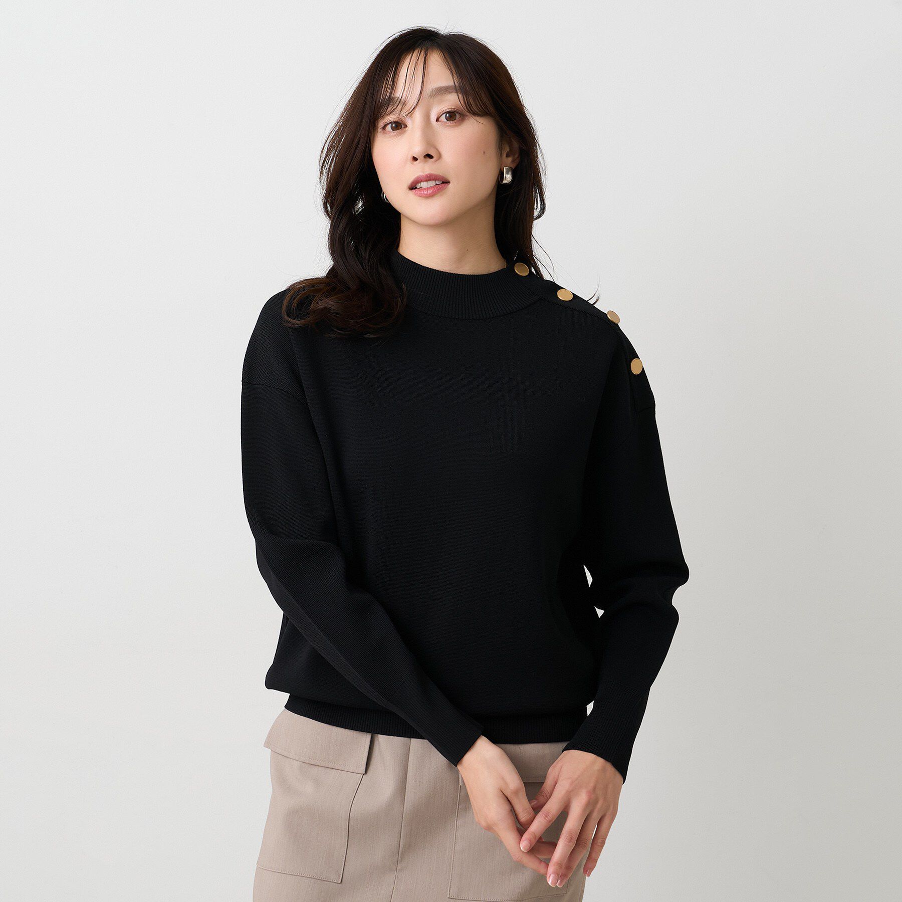 UNTITLED「【洗える】ミラノリブニット」|ニット・セーター|