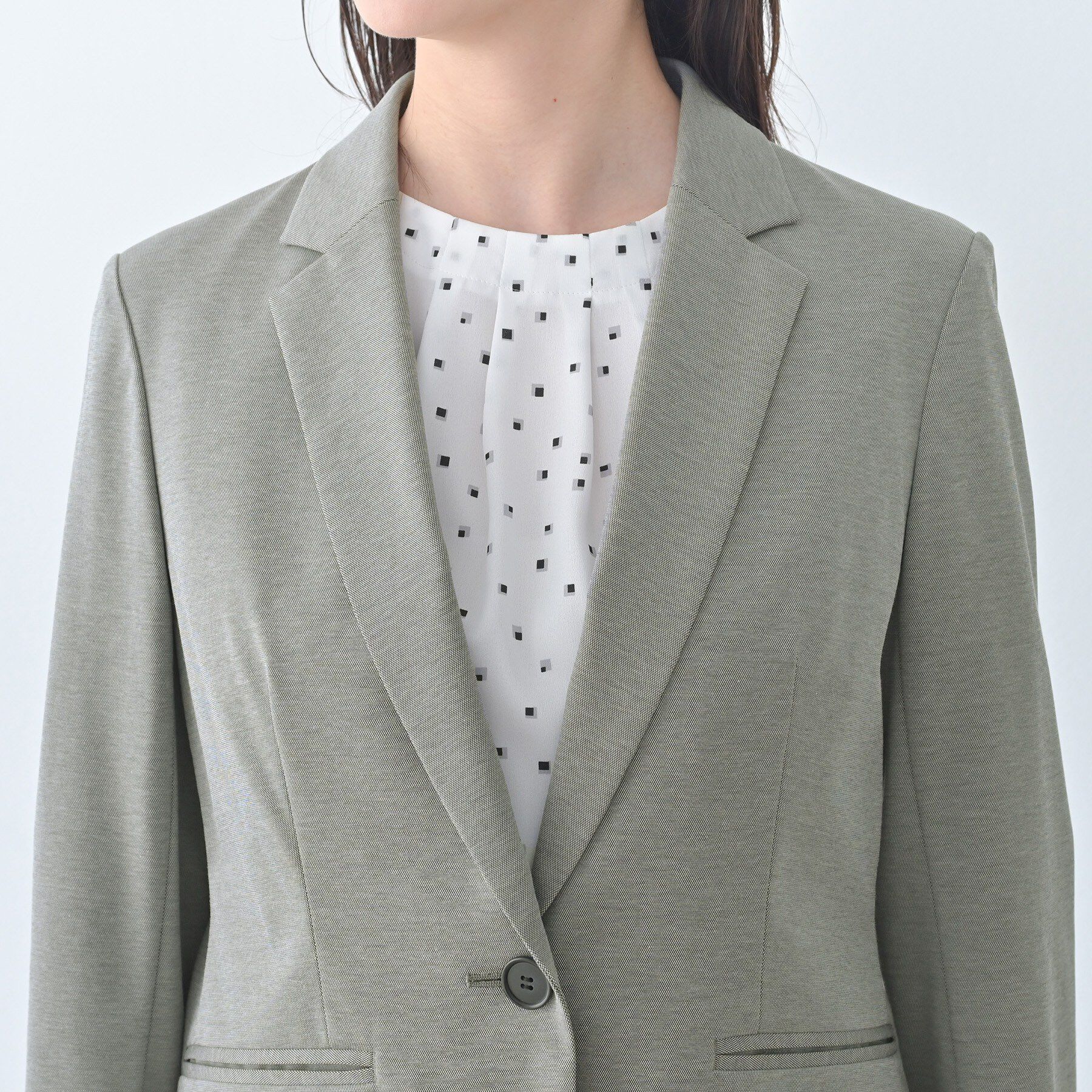 UNTITLED「【UV/接触冷感/スーツ】ジャージテーラードジャケット」|テーラードジャケット|