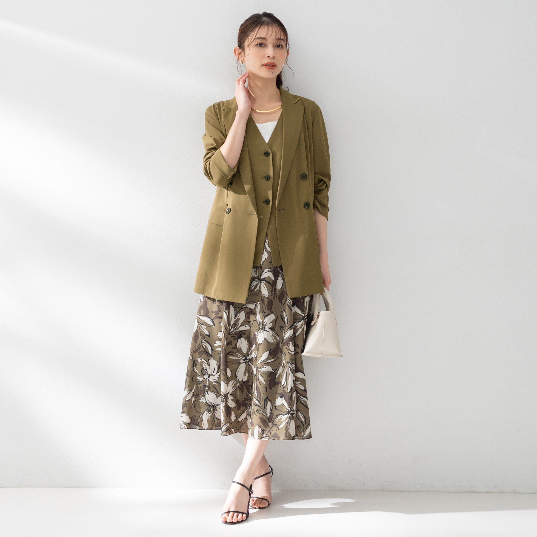 UNTITLED「【セットアップ可/接触冷感/通気性】ドライシアーダブルジャケット」|テーラードジャケット|