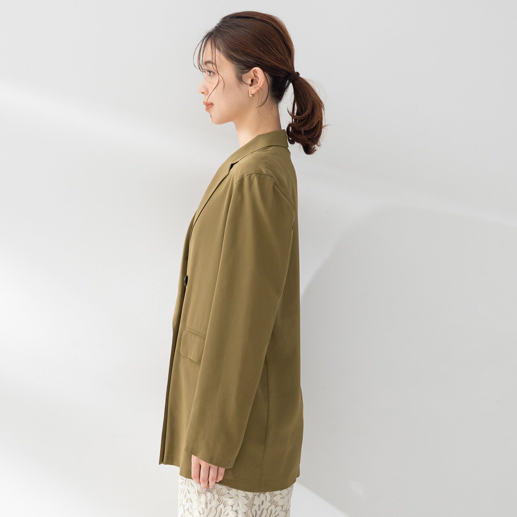 UNTITLED「【セットアップ可/接触冷感/通気性】ドライシアーダブルジャケット」|テーラードジャケット|