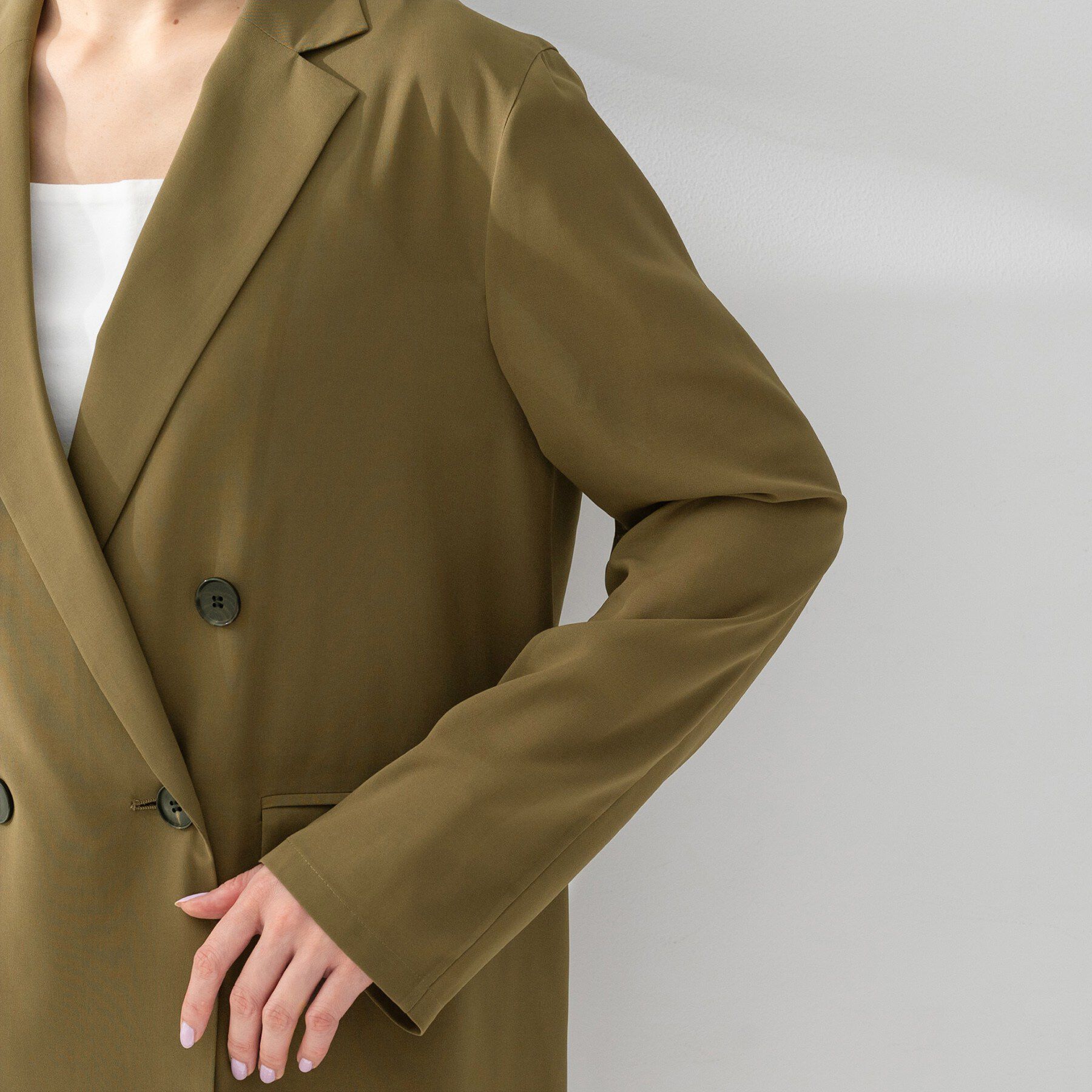 UNTITLED「【セットアップ可/接触冷感/通気性】ドライシアーダブルジャケット」|テーラードジャケット|