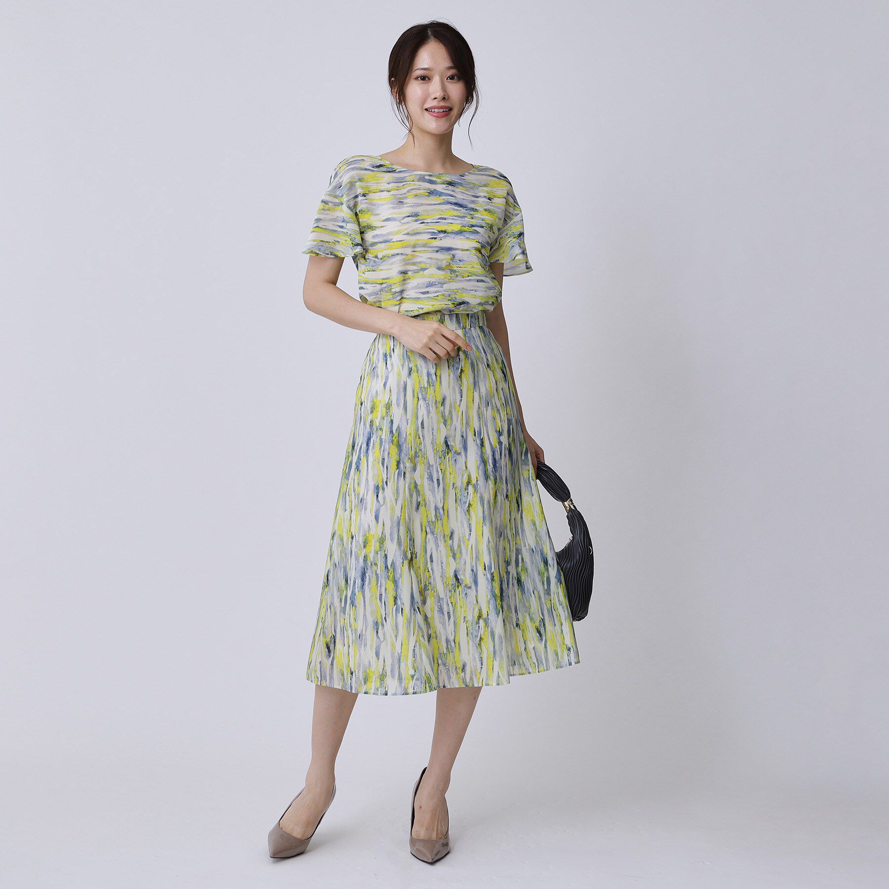 COUP DE CHANCE「【手洗い可／日本製】プリント柄スカート」|スカート|