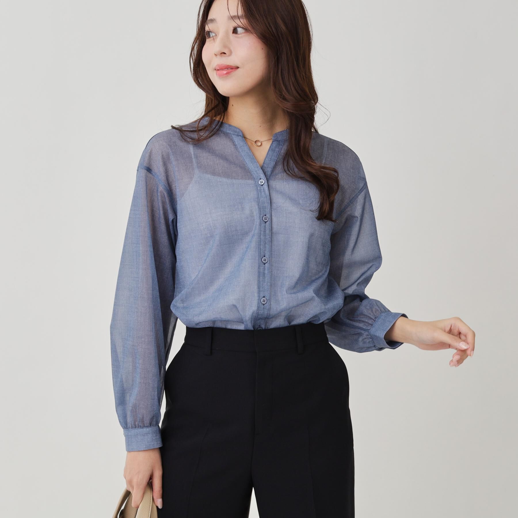 COUP DE CHANCE「【手洗い可】シアーブラウス」|シャツ・ブラウス|