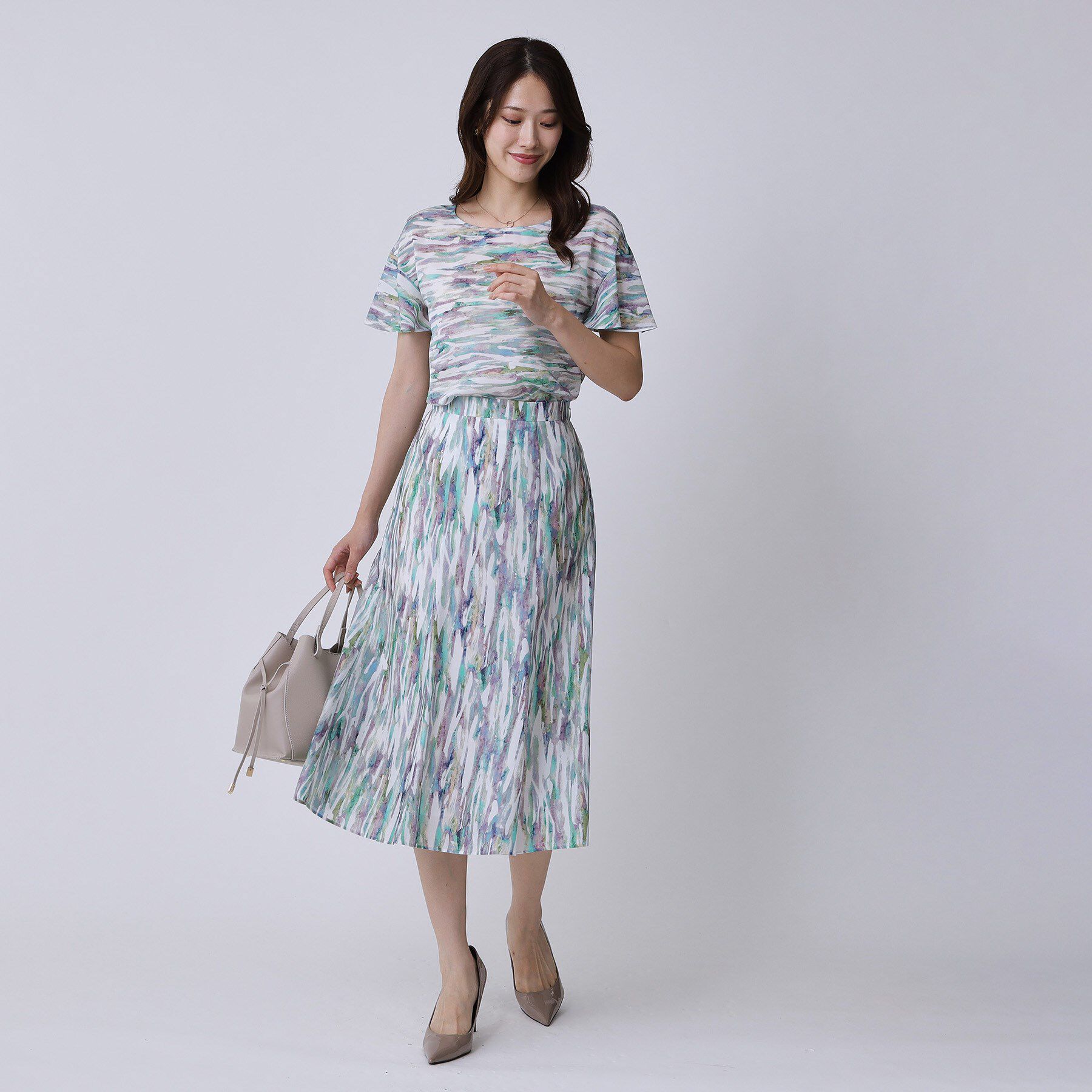 COUP DE CHANCE「【手洗い可／日本製】プリント柄ブラウス」|シャツ・ブラウス|