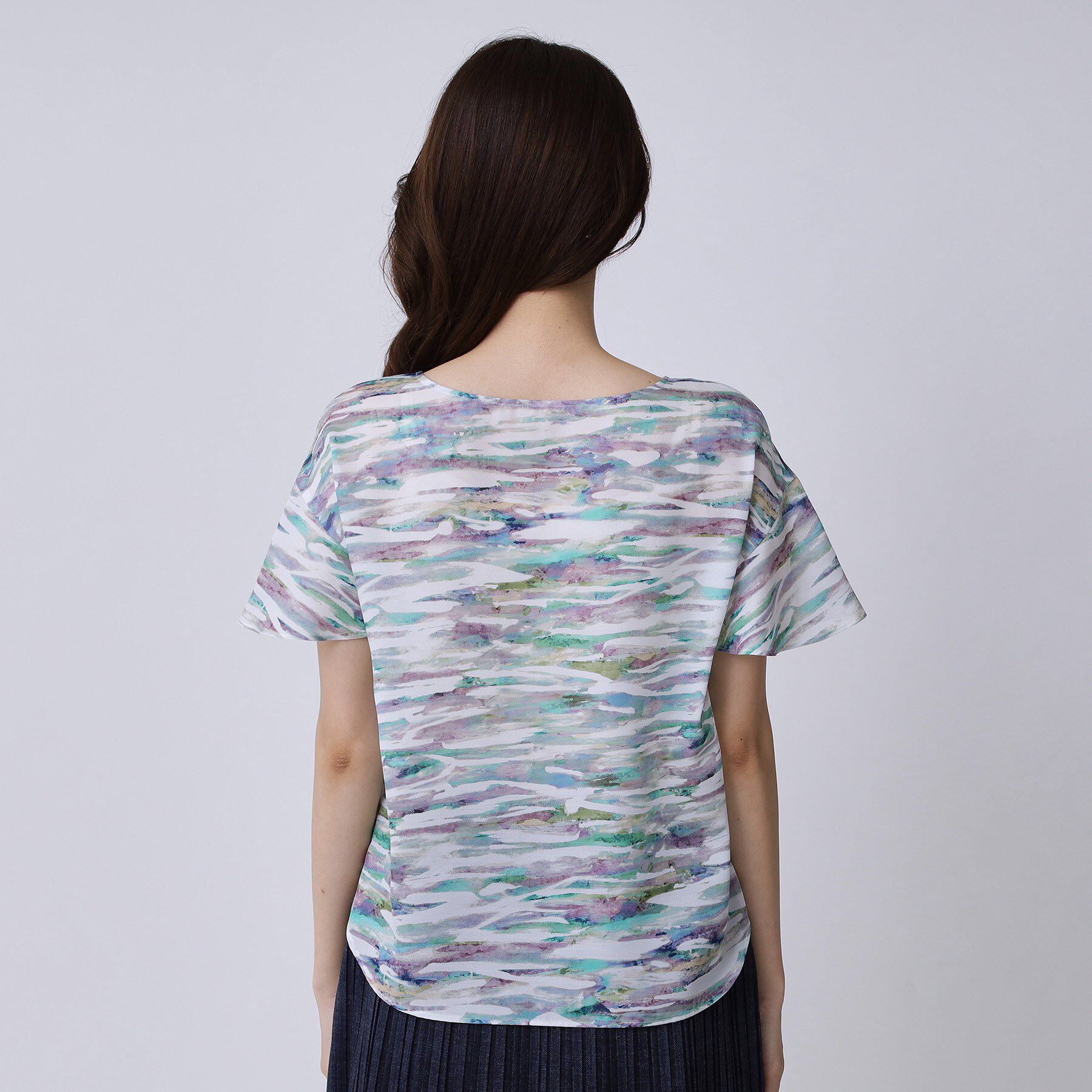 COUP DE CHANCE「【手洗い可／日本製】プリント柄ブラウス」|シャツ・ブラウス|