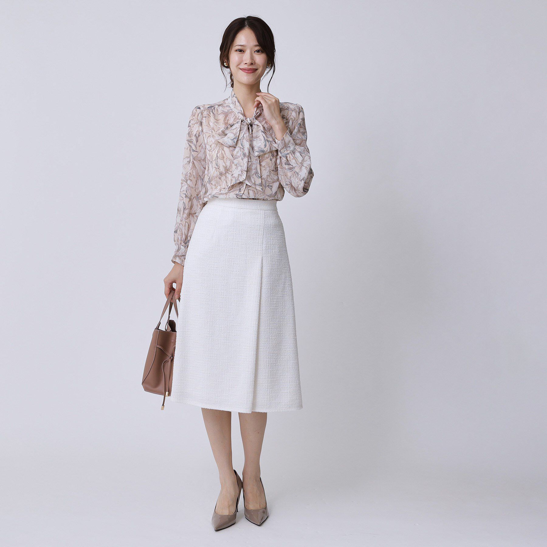 COUP DE CHANCE「【手洗い可／日本製】タック入りフレアースカート」|スカート|