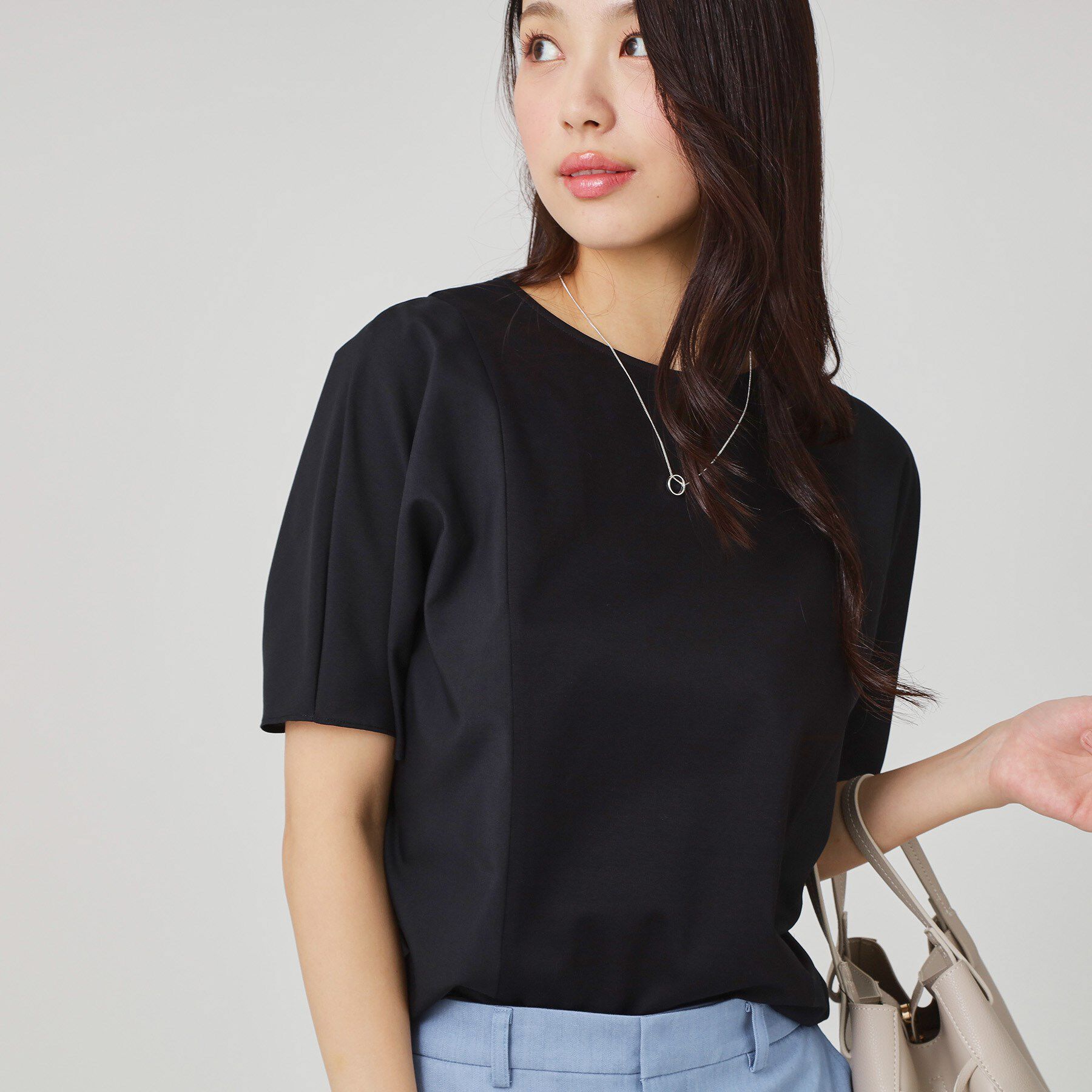 COUP DE CHANCE「【手洗い可／日本製】ドルマンジャージトップス」|Tシャツ・カットソー|