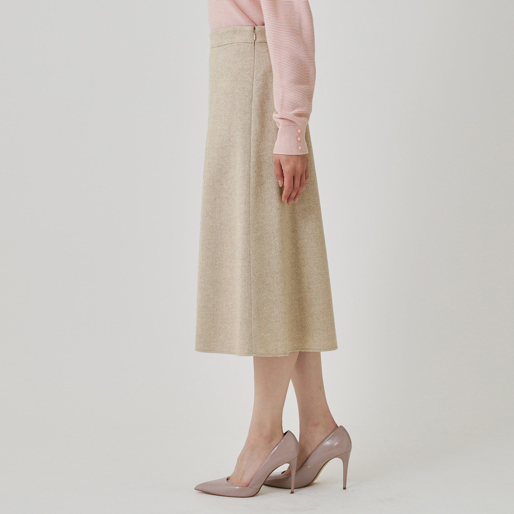 COUP DE CHANCE「【日本製】ラメ混ツイードフレアースカート」|スカート|